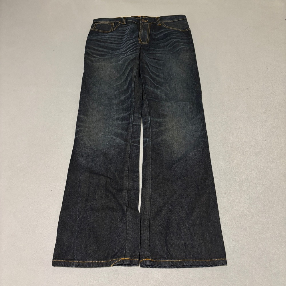 Nudie Jeans Co Mens 33x32 Slim Jim Org Winter Shades Indigo Jeans Indigo Classic